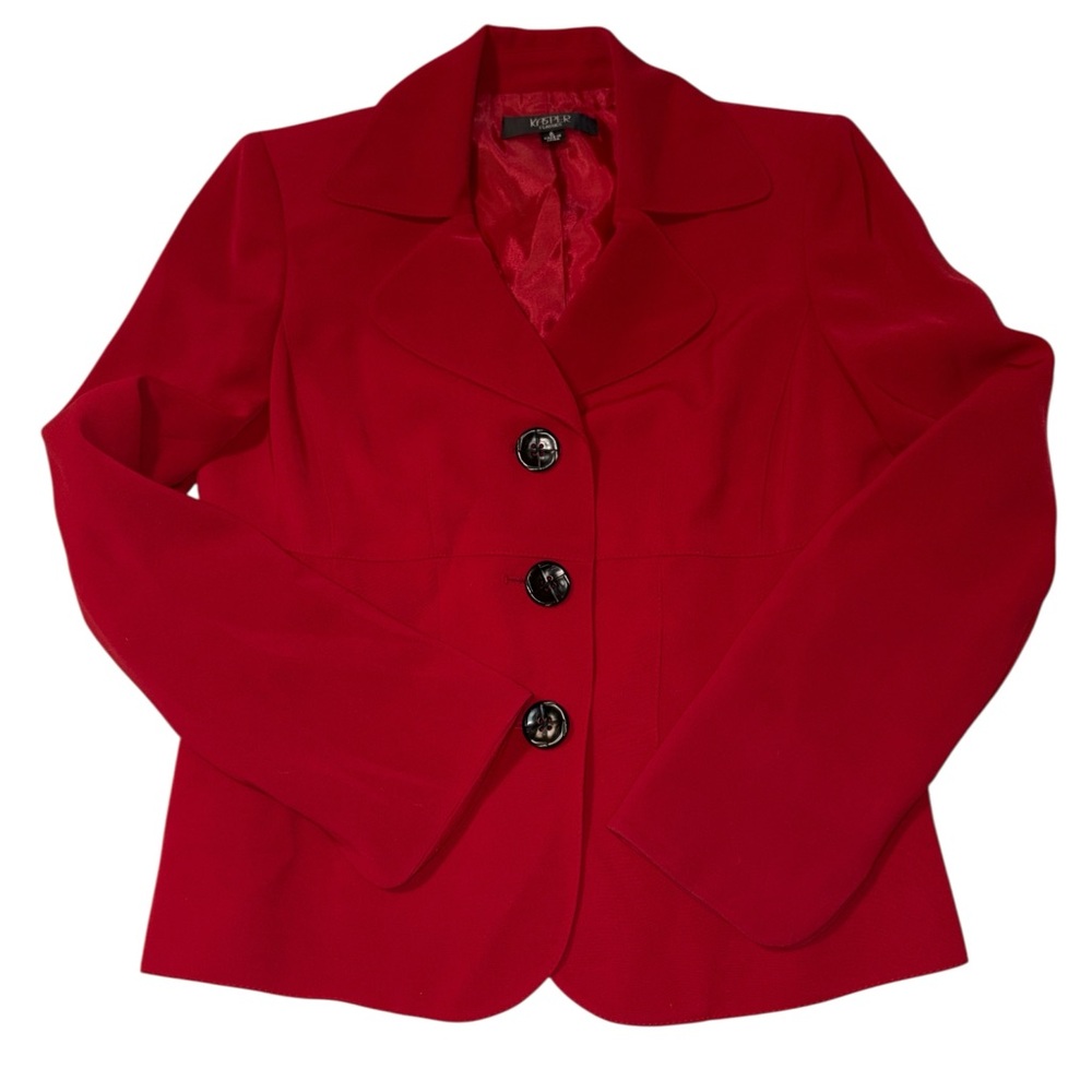 Kasper Red Women's Tailored Blazer Jacket